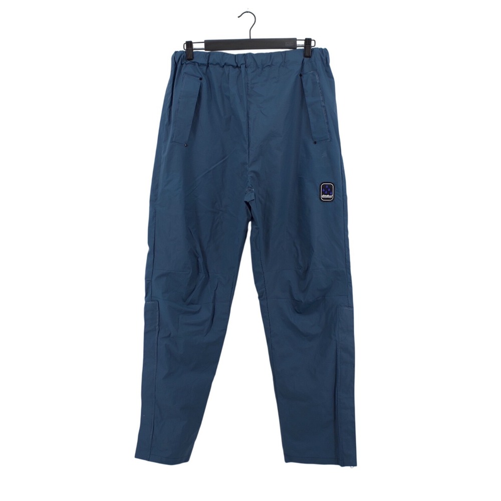Eddie Bauer Rain‎ Pants Mens M Blue Waterproof Nylon Outdoor PVC Gorpcore Gear